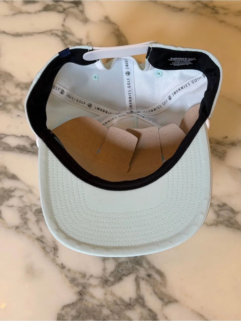 NWT Life Is Good Light Blue Tropical Sunset Golf Rope Hat Snapback Cap